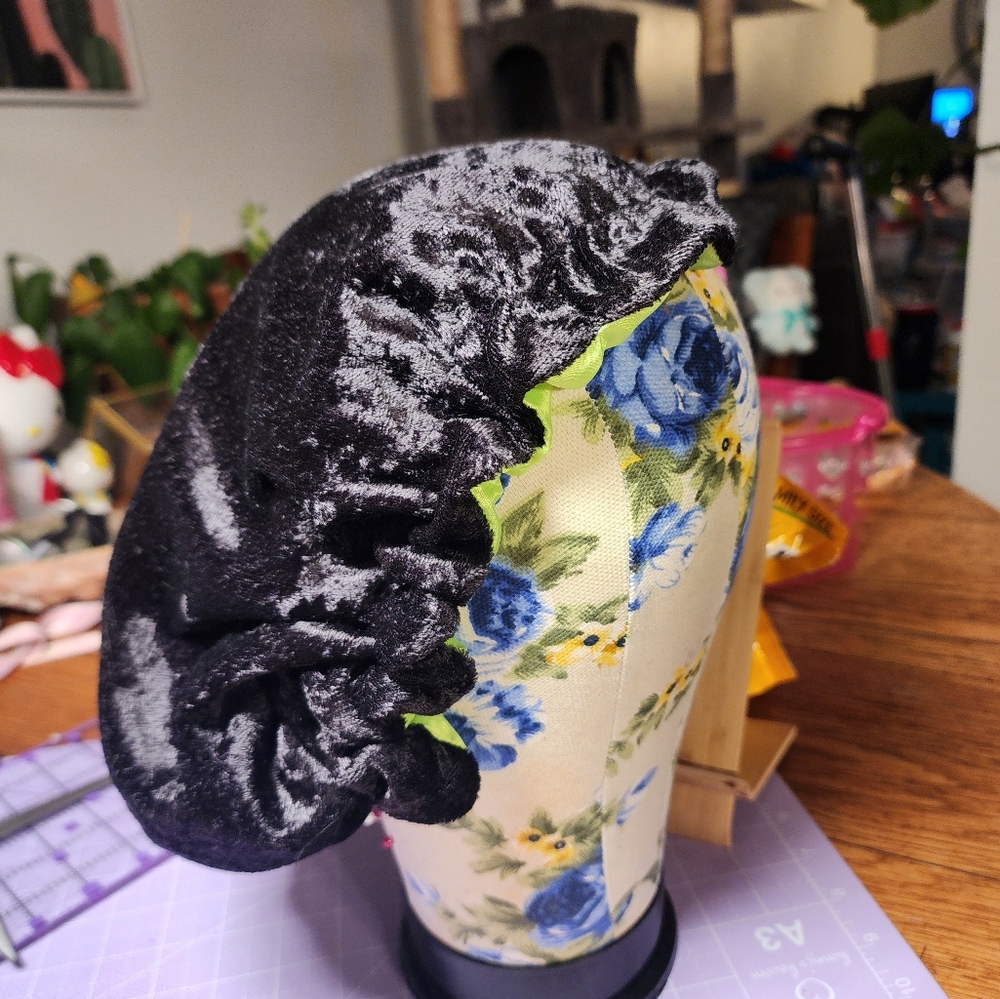 Handmade  Velvet Bonnet